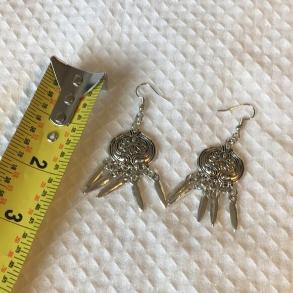 Vintage Boho Earrings Long drop tassel jewelry - Picture 6 of 7